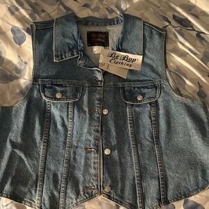 BeBop Classic Blue Denim Vest Women’s Plus 22/24